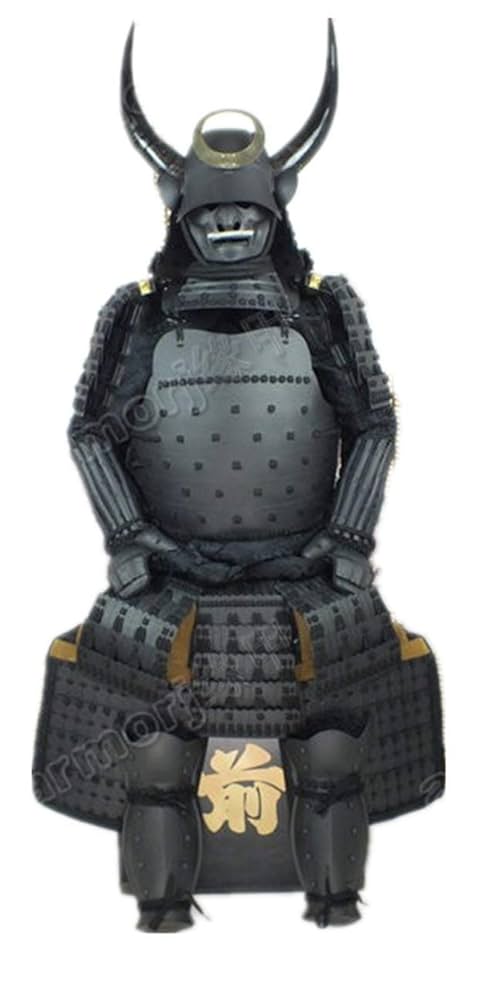 Wearable Japanese Armor suit Rüstung Samurai Black helmet